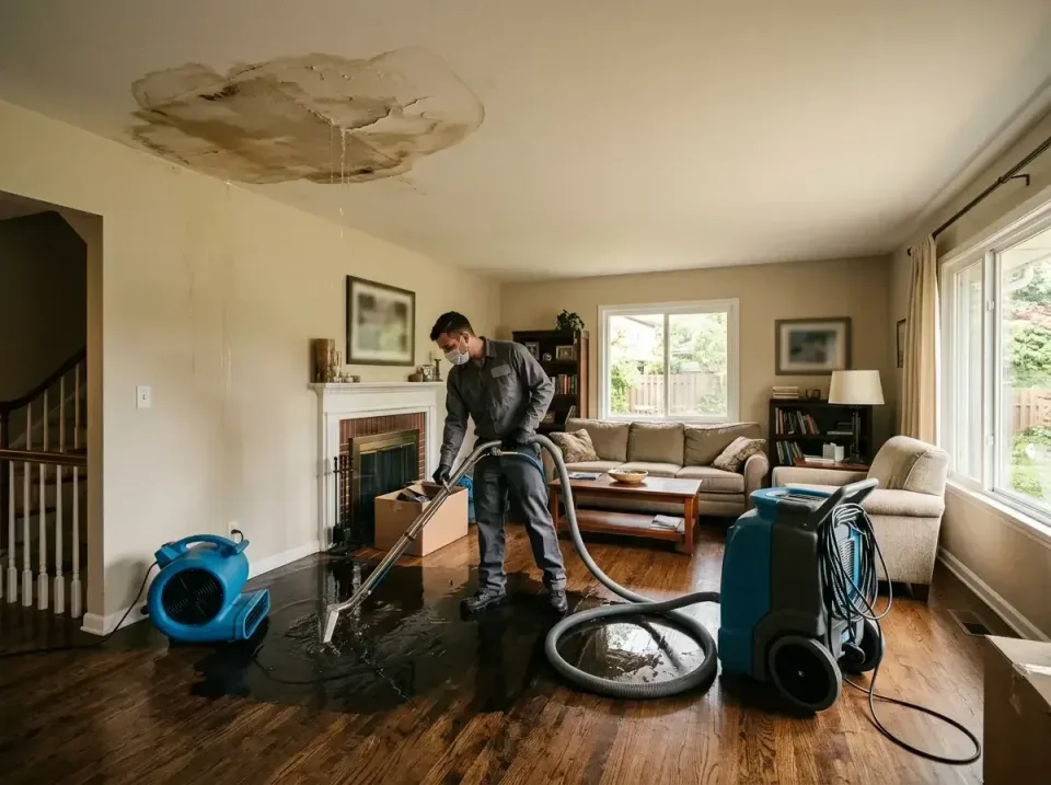 attic-pipe-burst-ceiling-drip-008 — frequently asked questions, Water Damage Restoration & Carpet Care in Illinois